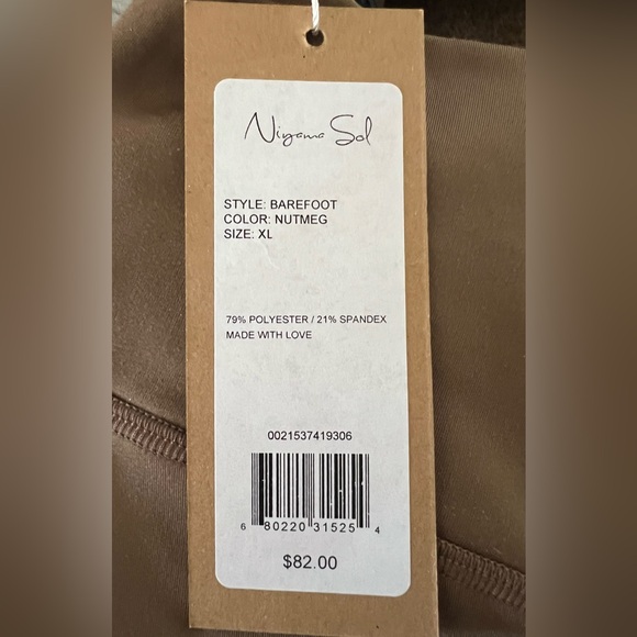 NIYAMASOL High Waisted Legging; Nutmeg Size XL; NWT - Picture 3 of 3